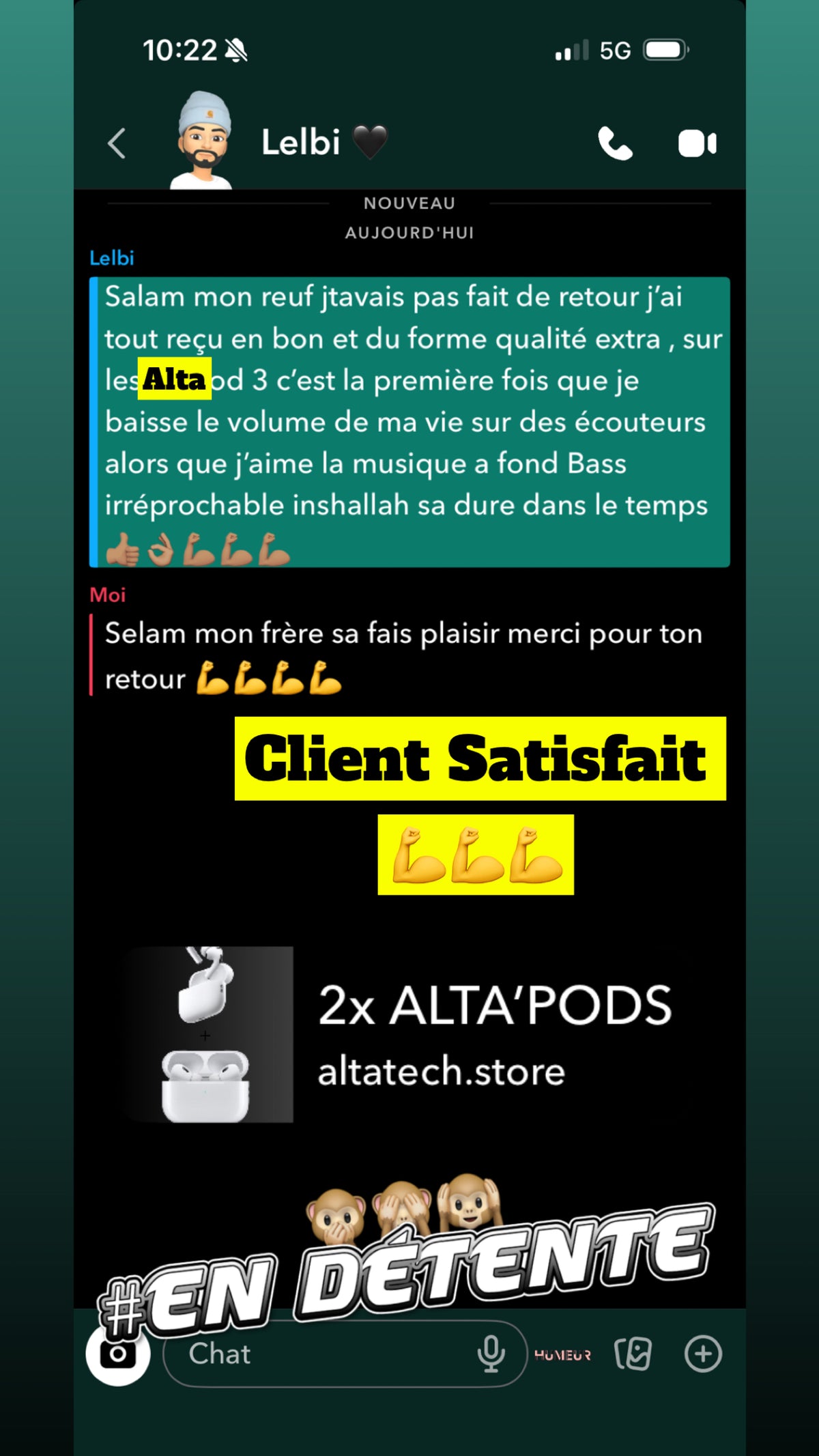 Avis client