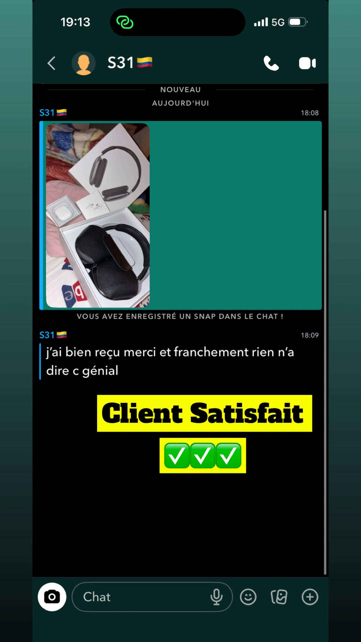 Avis client